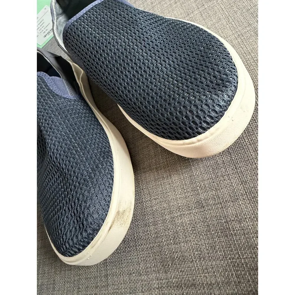 OluKai Lae'ahi Men's Size 10 Navy Blue Mesh Slip On Sneakers Casual Shoes